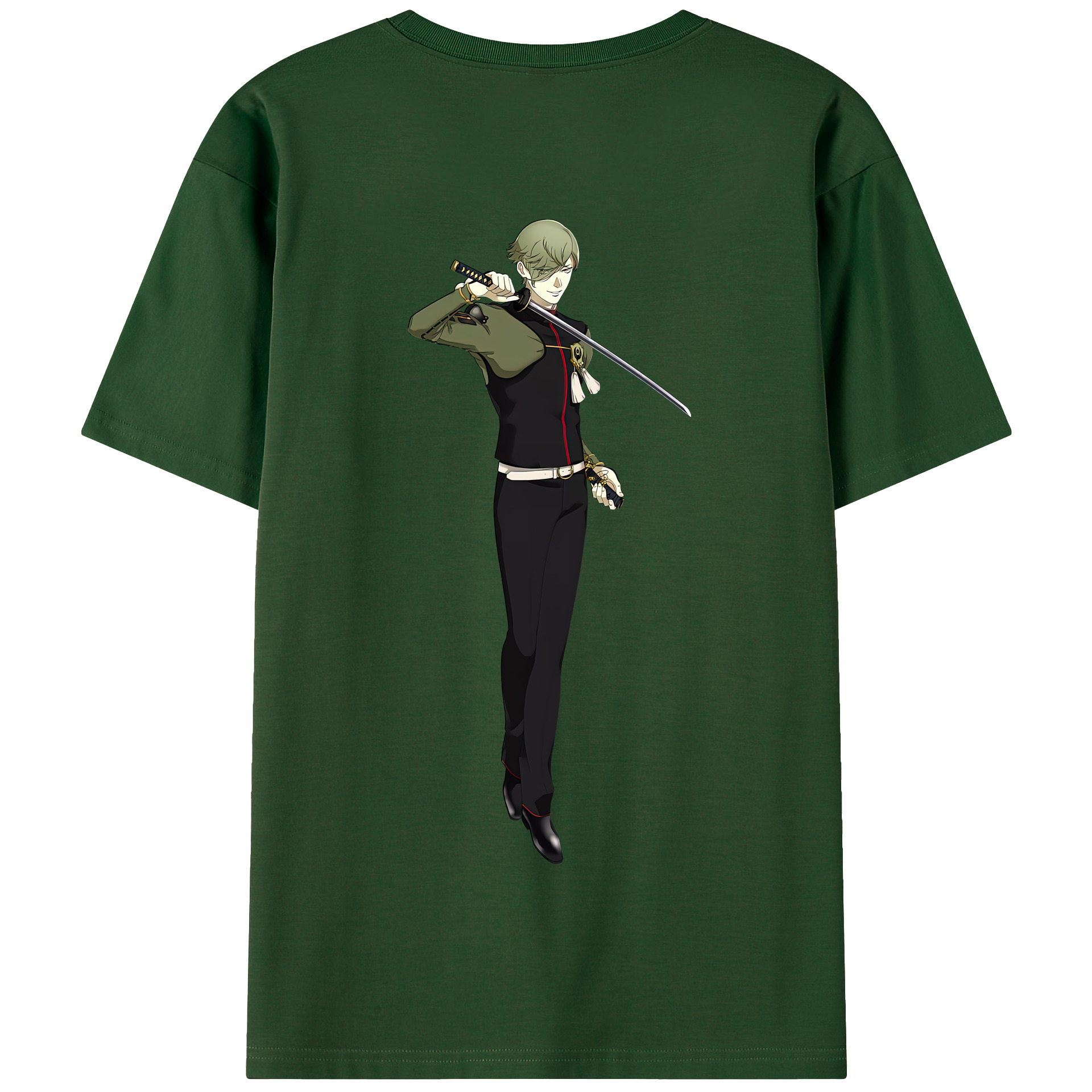 （画像用） 刀剣乱舞 Touken Ranbu 綿100％半袖Tシャツ（背面プリント）